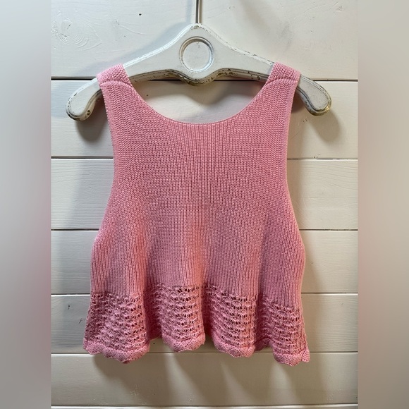 ❣️525 AMERICA – Pink Knit Tank Top (XL) - Picture 7 of 10